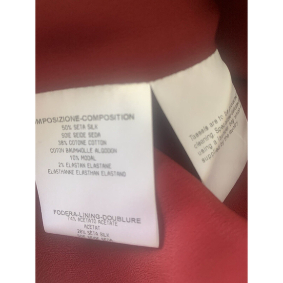 Gucci Burgundy Red Silk And Velvet Dress, EU 40, US 8 - Picture 12 of 16